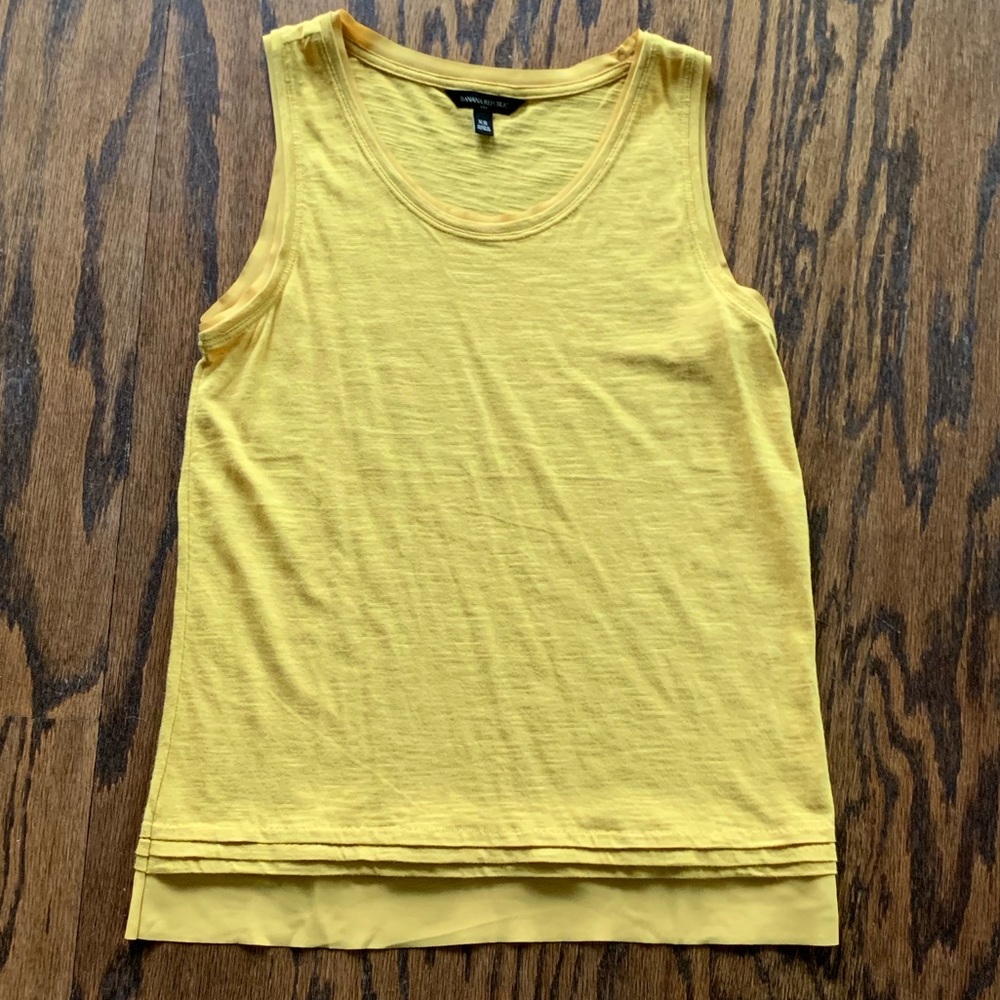 Banana Republic yellow sleeveless top